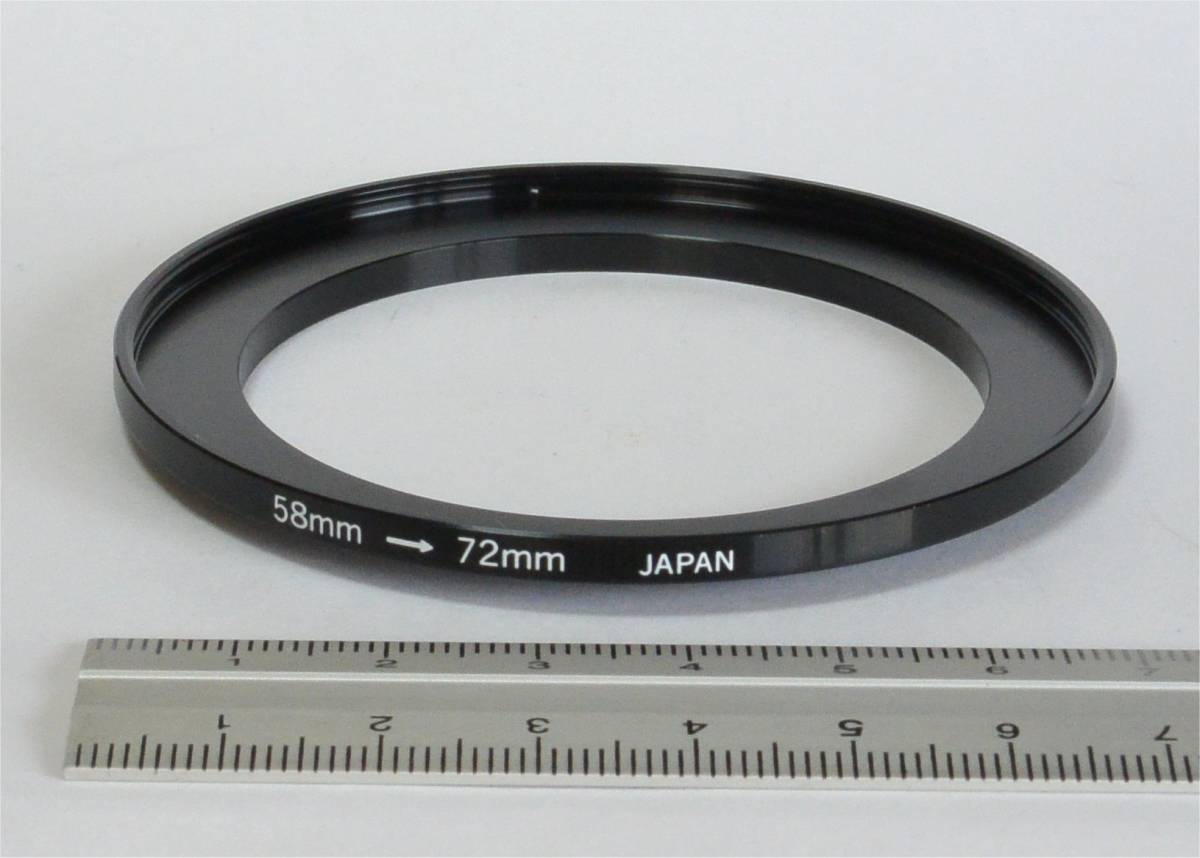 ▼ ステップアップリング　58-72mm　JAPAN　Step-Up Ring　58→72mm　58mm-72mm　（送料185円）_画像1