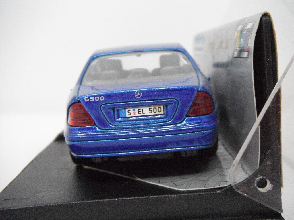 # WELLY Welly [No.9720S 1/43 Mercedes-Benz S-Class blue Mercedes Benz die-cast pullback minicar ] Choro Q...