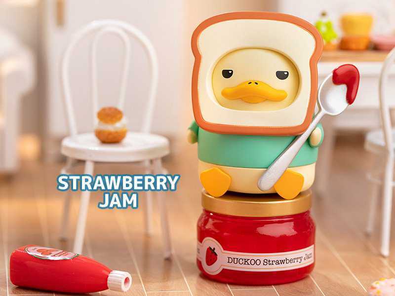 POP MART DUCKOO キッチン シリーズ STRAWBERRY JAM ストロベリー ジャム POPMART ポップマート ダックー フィギュア 内袋未開封_画像1