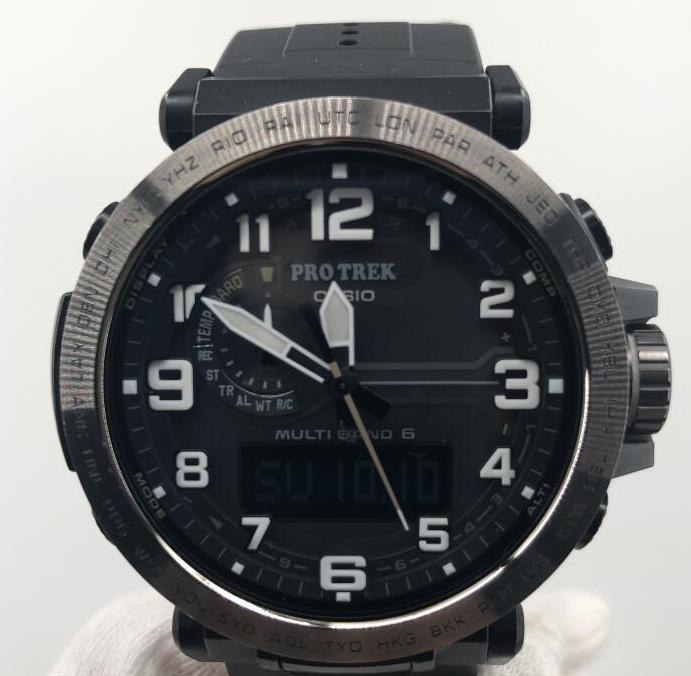 限定価格セール！ 【中古】PROTREK PRW-6600YBE　カシオ プロトレック　タフソーラー　電波時計 腕時計 PRO TREK