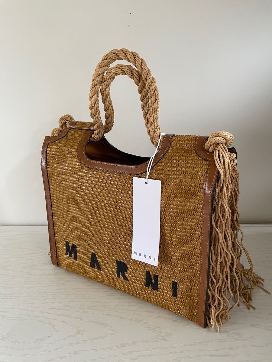新品 MARNI マルニ ロープハンドル かごバッグ | contifarma.pe