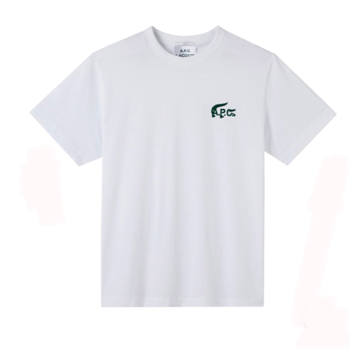 A.P.C. LACOSTE Mサイズ 白 アーペーセー×ラコステ Tシャツ APC