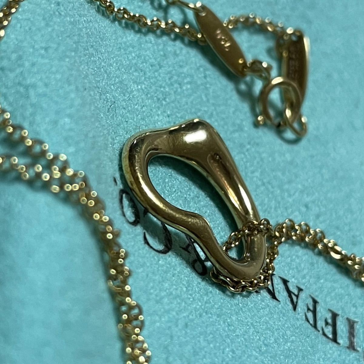 ティファニー オープンハート ネックレス ゴールド USED TIFFANY&Co