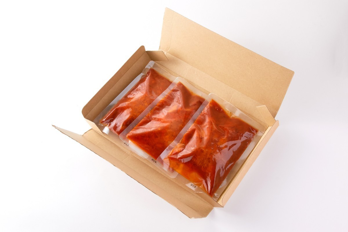 ハンバーグ レトルト セット 煮込みハンバーグ デミグラスソース 常温保存 非常食 約200g×3袋 〔メール便出荷〕_画像5