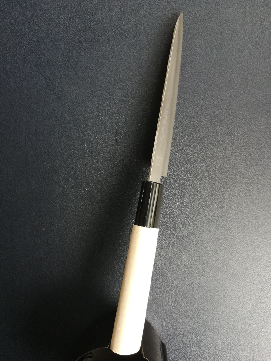 日本製　和包丁　ペティナイフ　刃渡り120ｍｍ全長235ｍｍ　登録　御料理包丁_画像8