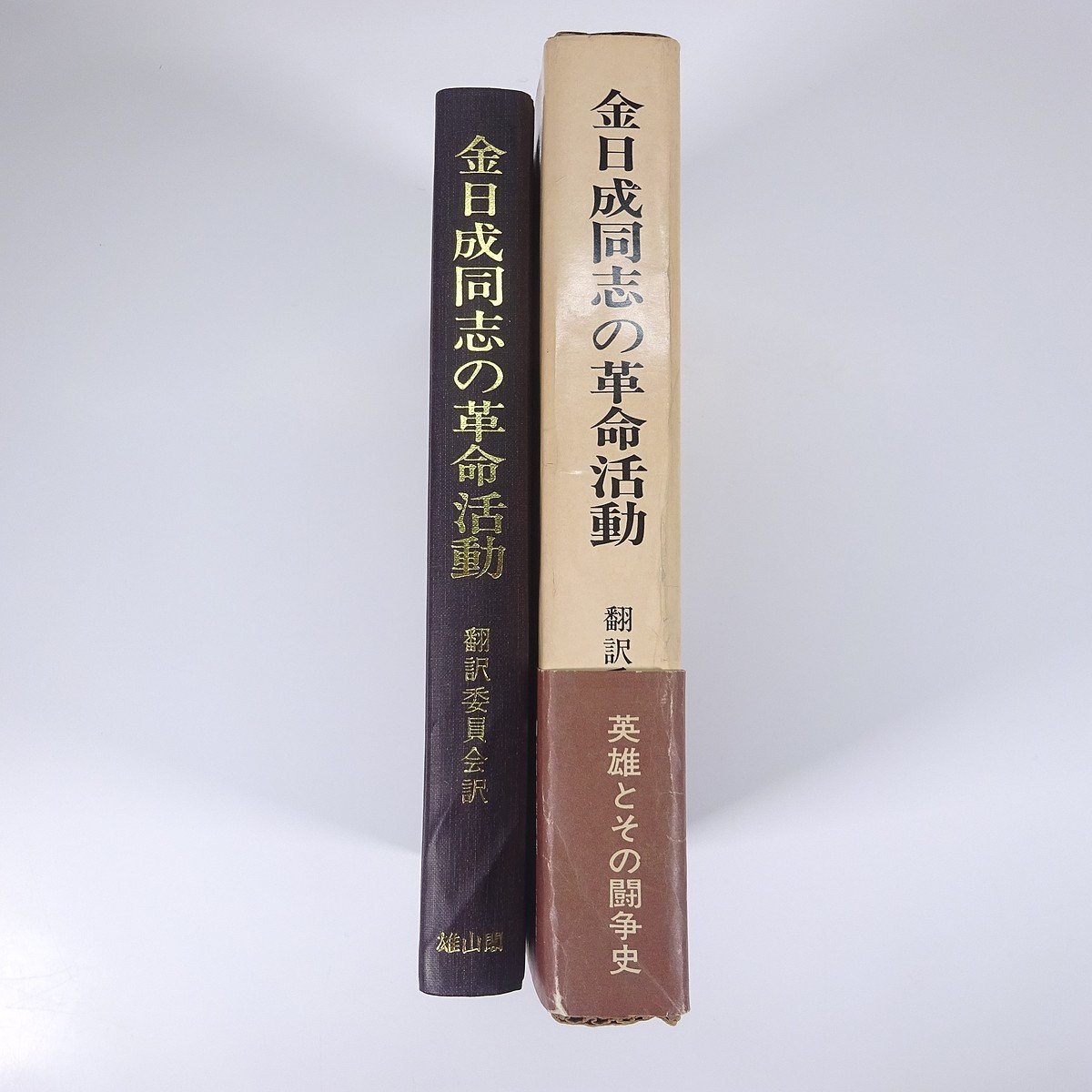 金日成同志の革命活動 英雄とその闘争の歴史 翻訳委員会訳 雄山閣 1972 函入り単行本 北朝鮮 伝記 人物伝 キム・イルソン_画像3