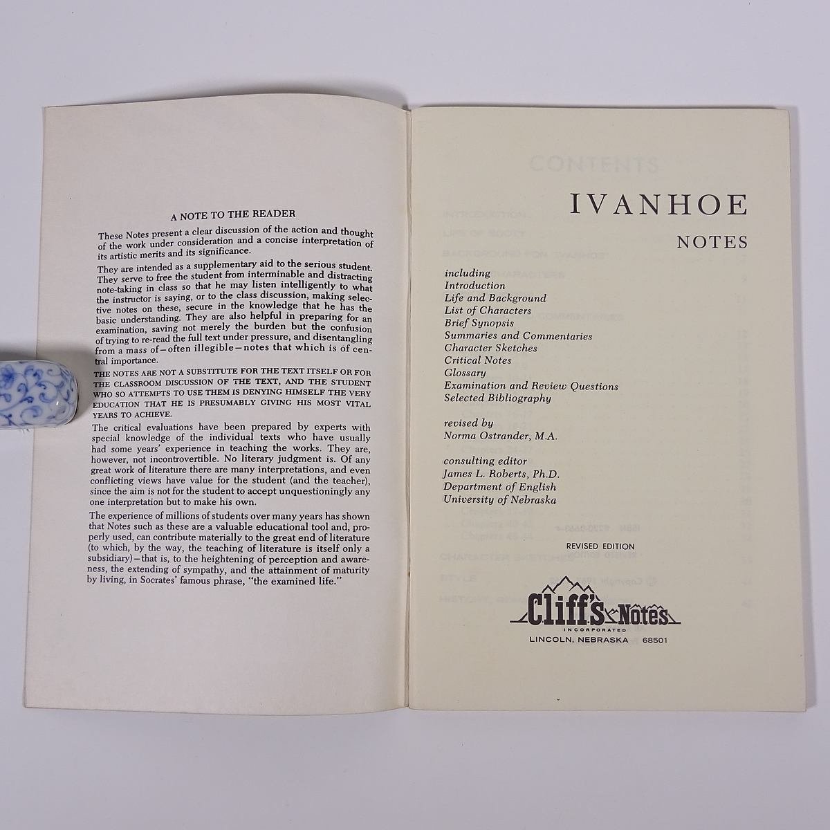 【英語洋書】 IVANHOE アイヴァンホー 解説書 ウォルター・スコット Cliff’s Notes 1967 小冊子 文学研究 文芸_画像5