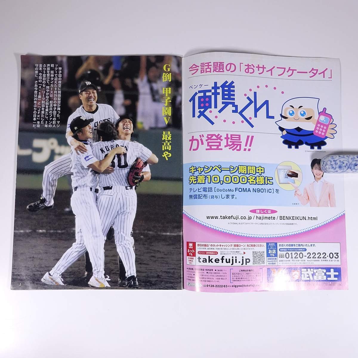 奪冠の虎 阪神タイガース優勝記念グラフ 2005 ニッカン 日刊スポーツ新聞社 小冊子 プロ野球_画像5