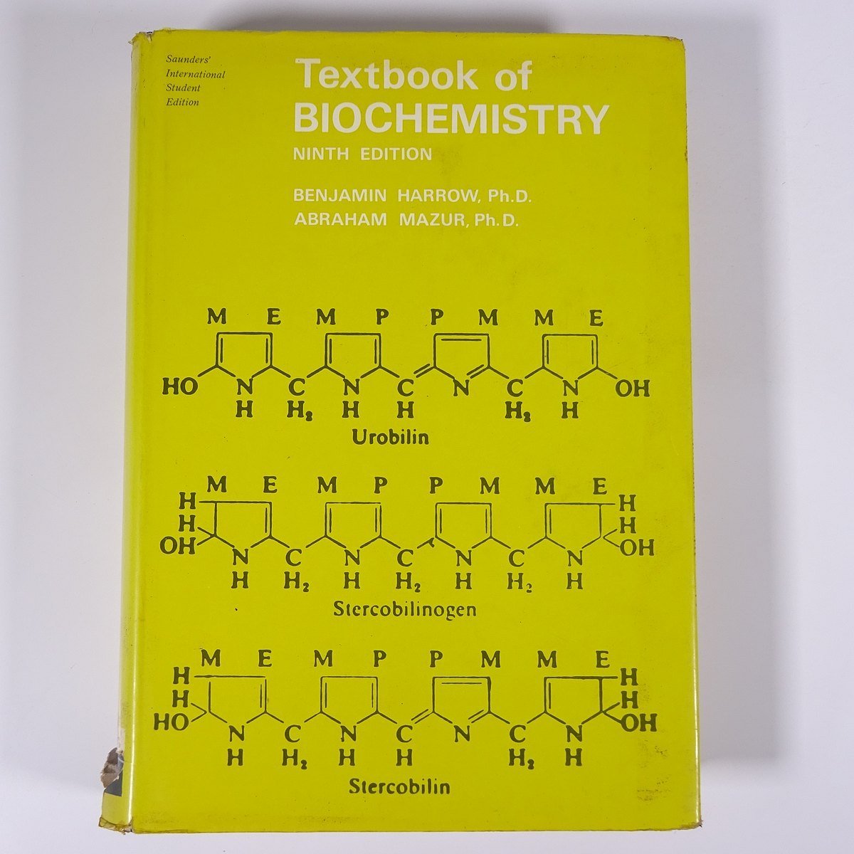【英語洋書】 Textbook of BIOCHEMISTRY 生化学のテキスト 第9版 HARROW ハローほか著 1966 大型本 生物学 化学_画像1