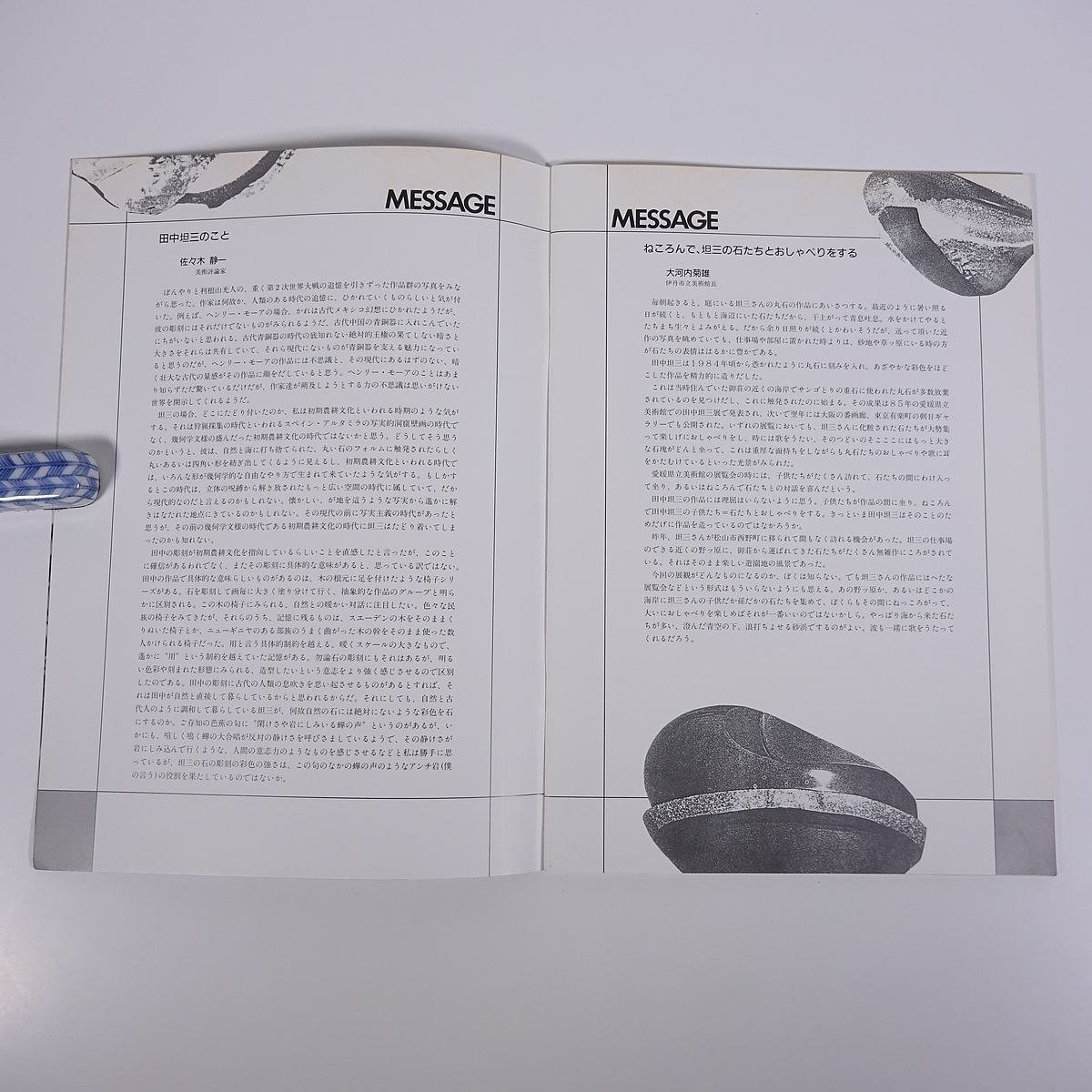 TANZO TANAKA 田中坦三の世界 1991 大型本 図版 図録 現代美術家 芸術 美術 工芸 彫刻 石_画像6