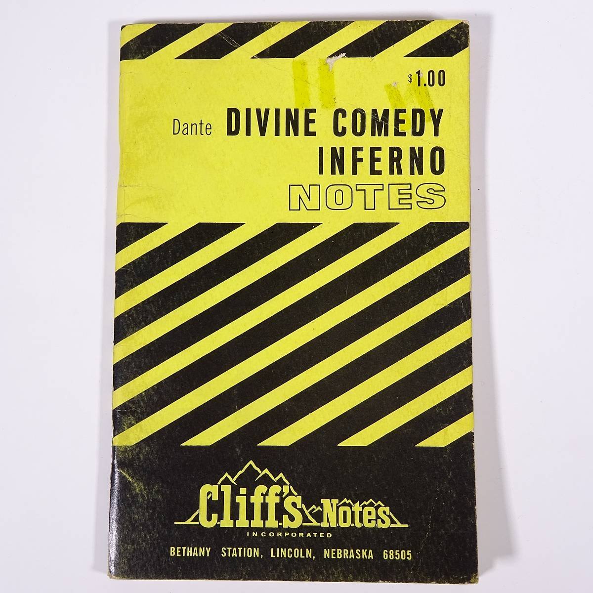 【英語洋書】 THE DIVINE COMEDY INFERNO 神曲 地獄篇 解説書 ダンテ Cliff’s Notes 1969 小冊子 文学研究 文芸_画像1