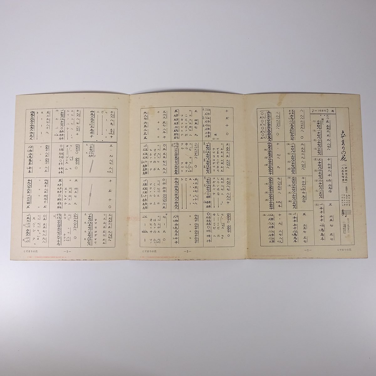 【楽譜】 こでまりの花 久本玄智作曲 前川出版社 1957 小冊子 伝統音楽 和楽器 箏曲 筝曲 ※書込少々_画像6