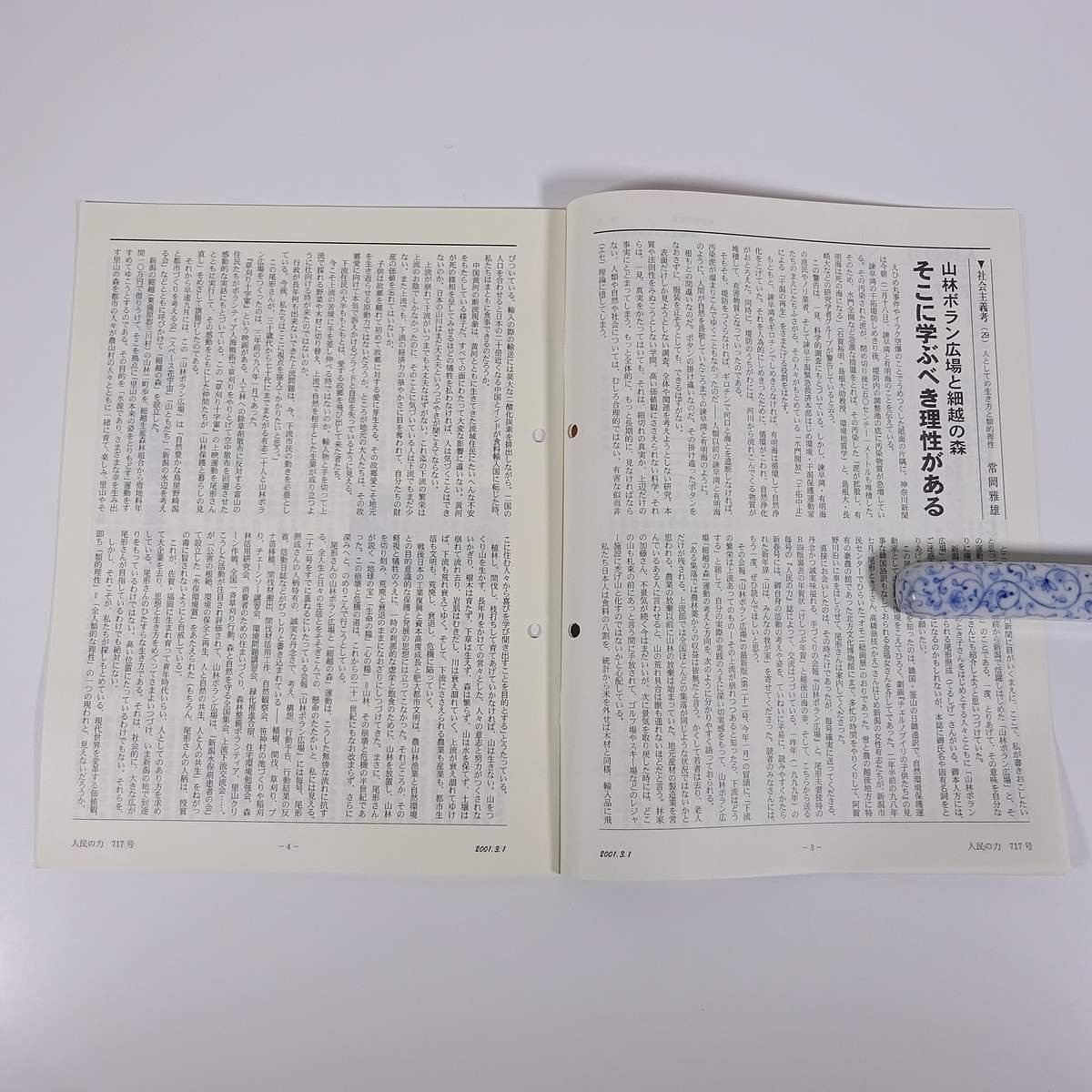 人民の力 717号 2001/3/1 日本労働者階級解放闘争同盟 機関誌 雑誌 社会運動 労働争議 特集・地域から平和を創ろう ほか_画像6