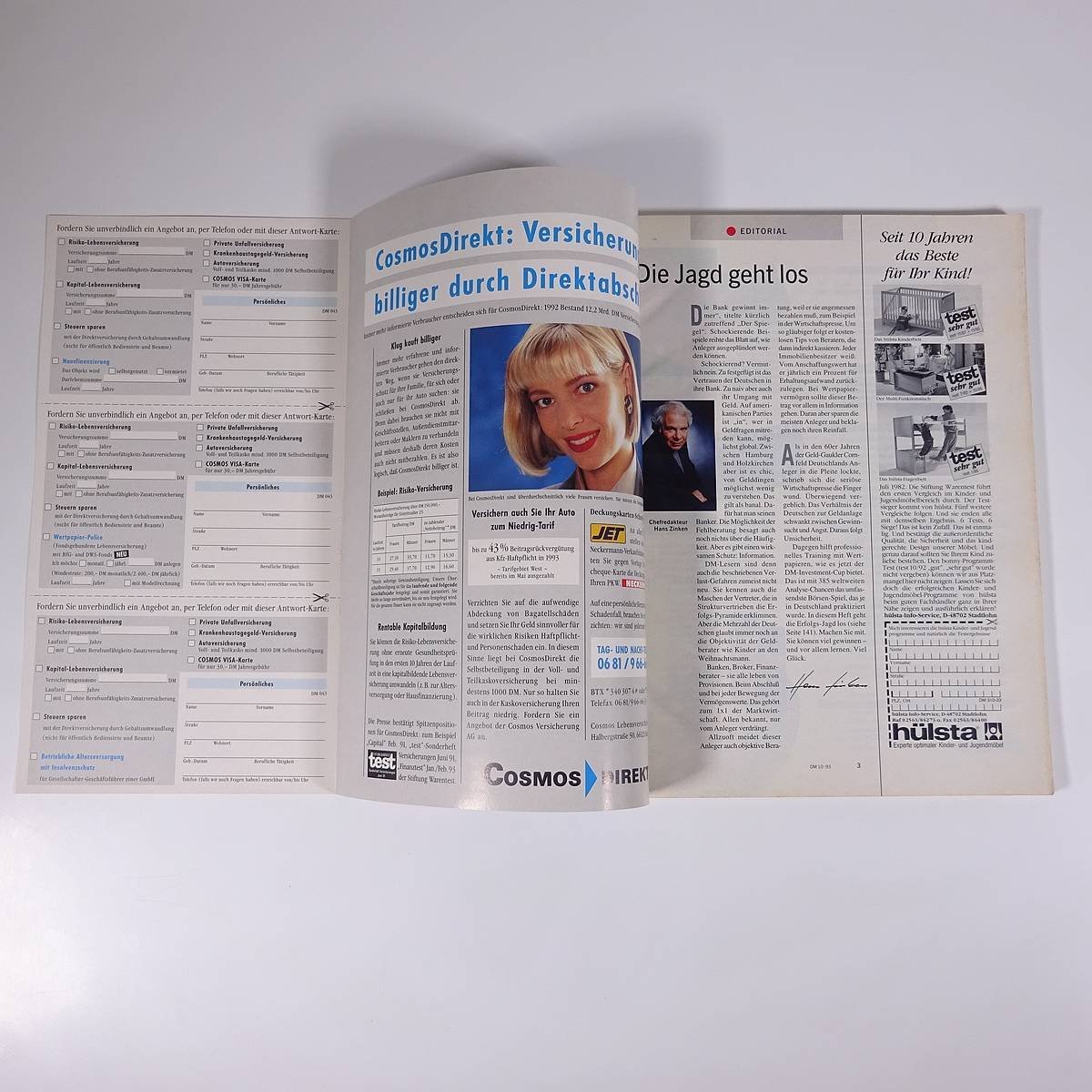 【ドイツ語洋書】 DM Das private Wirtschaftsmagazin 1993/10 雑誌 ビジネス誌 特集・KAMPF UMS GELD お金のための戦い ほか_画像5