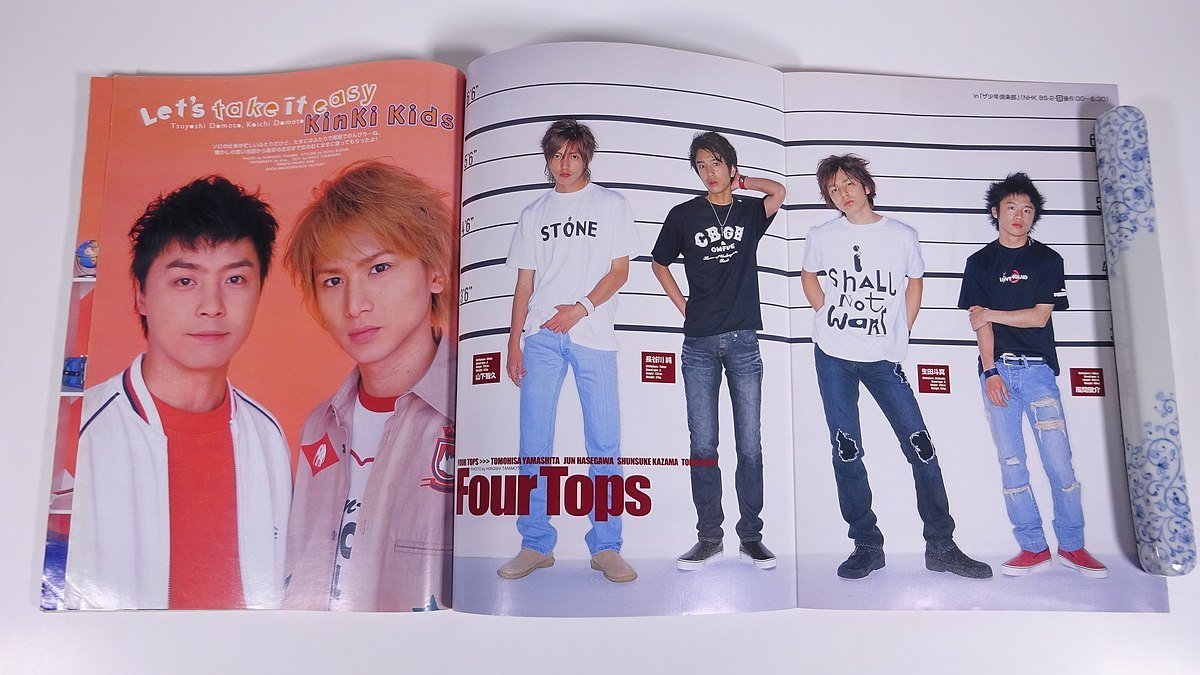 Wink up ウインクアップ 2002/7 ワニブックス 雑誌 芸能人 ジャニーズ 表紙・KinKi Kids ピンナップ・Four Tops TOKIO V6 嵐 ほか_画像6