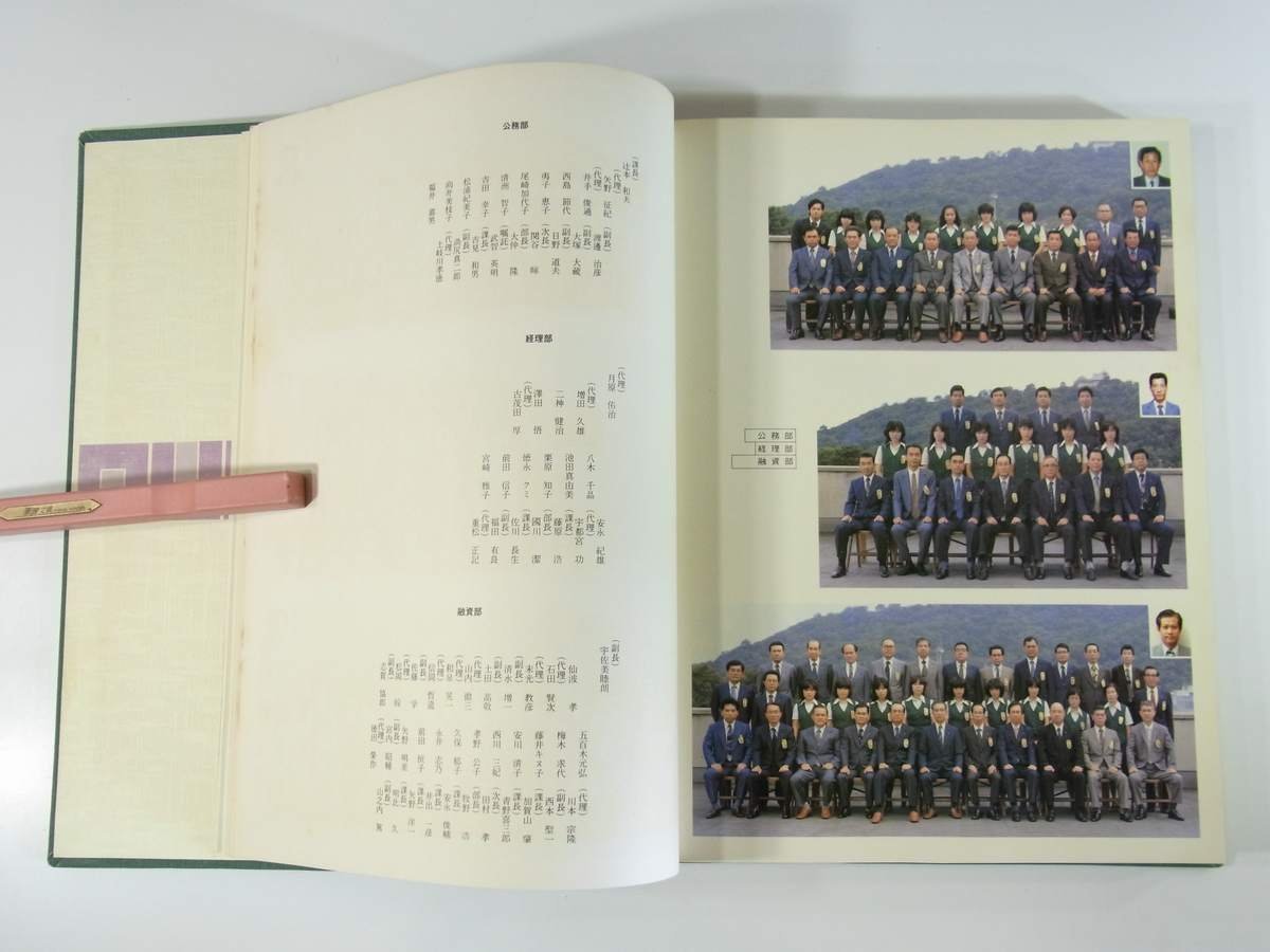 【送料800円】 伊予銀行 創立四十周年記念 1981 函入り大型本 写真集 記念アルバム 支店別集合写真 ほか 伊豫銀行_画像8