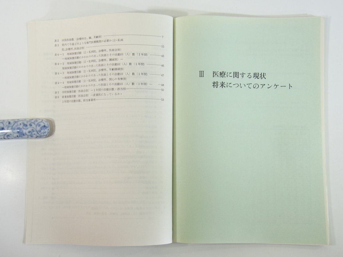 愛媛県医療施設調査報告書 3 アンケート 愛媛県地域保健医療基本計画調査協議会 1982 大型本 医学 医療 治療 病院 医者_画像6