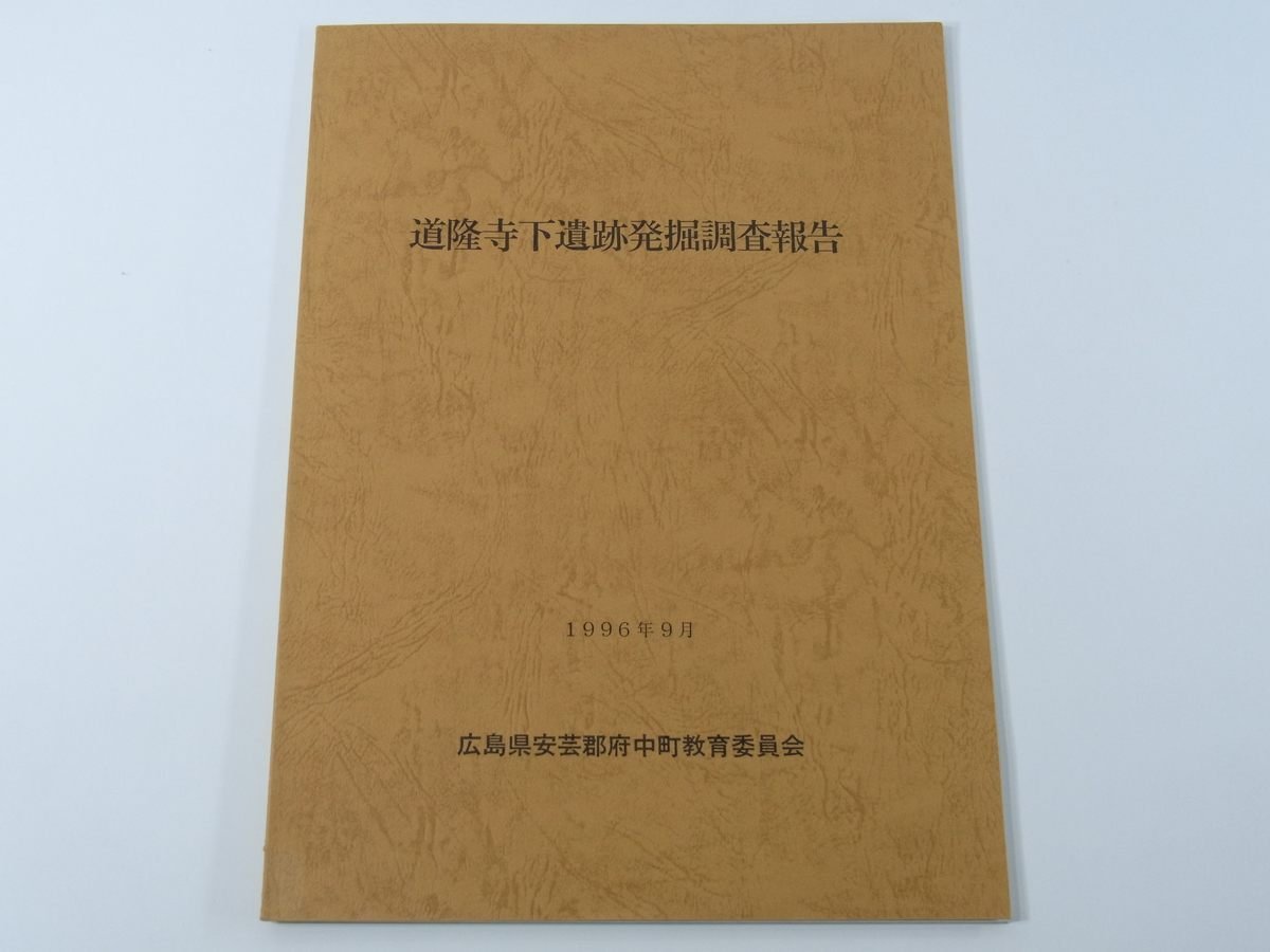 道隆寺下遺跡発掘調査報告 広島県安芸郡府中町教育委員会 1996 遺跡の位置・環境 調査の経過 検出の遺構 出土の遺物 図版 ほか_画像1