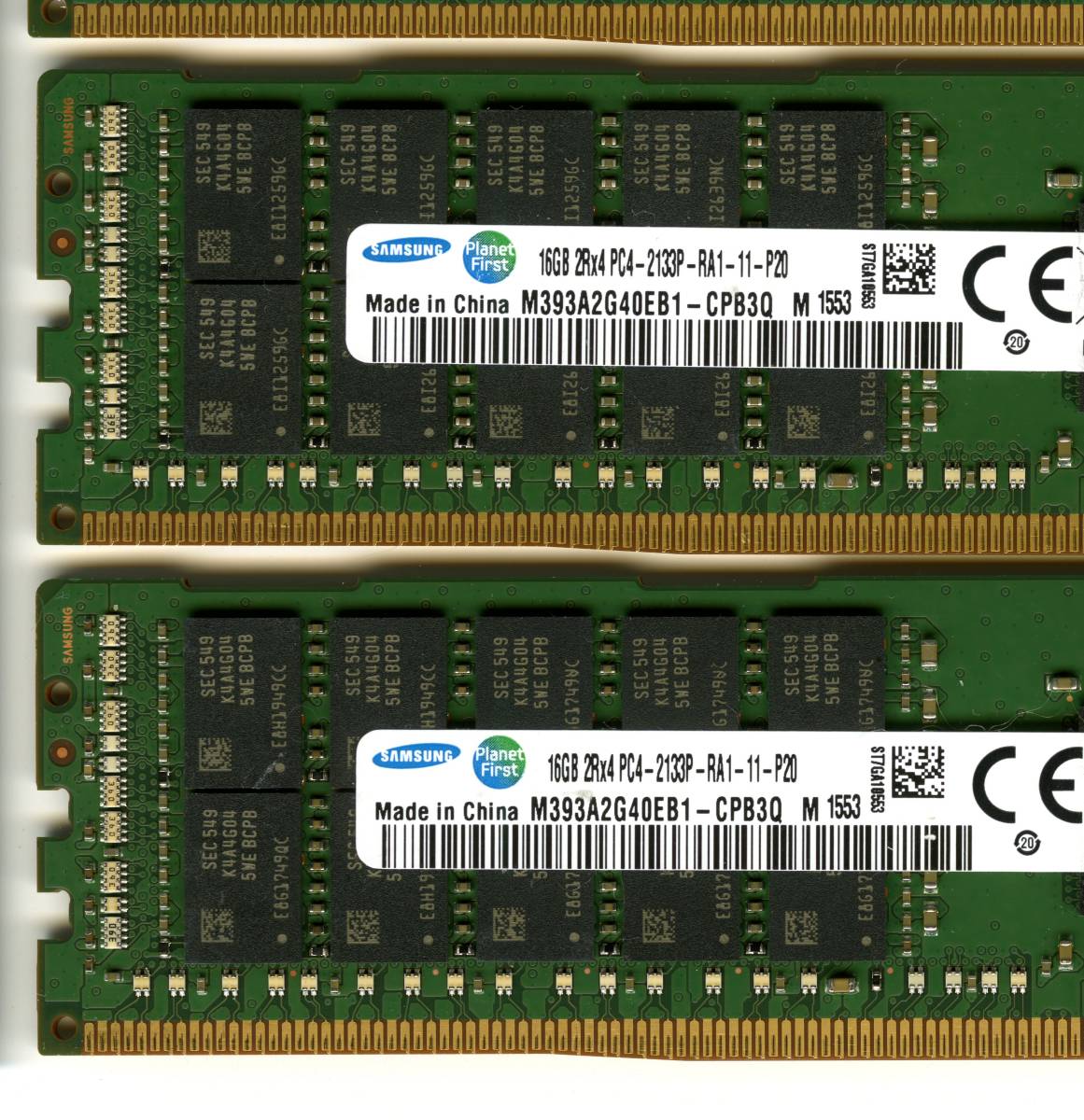 HP純正 Samsung、DDR4-2133、ECC Registered、16GB×4枚セットで64GB