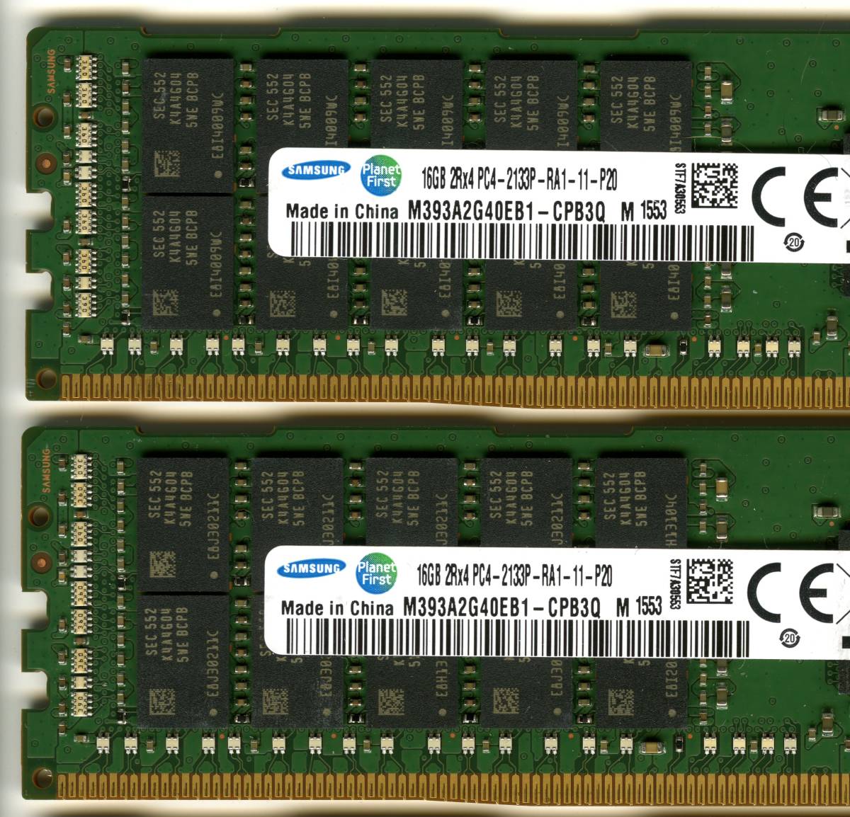 HP純正 Samsung、DDR4-2133、ECC Registered、16GB×4枚セットで64GB