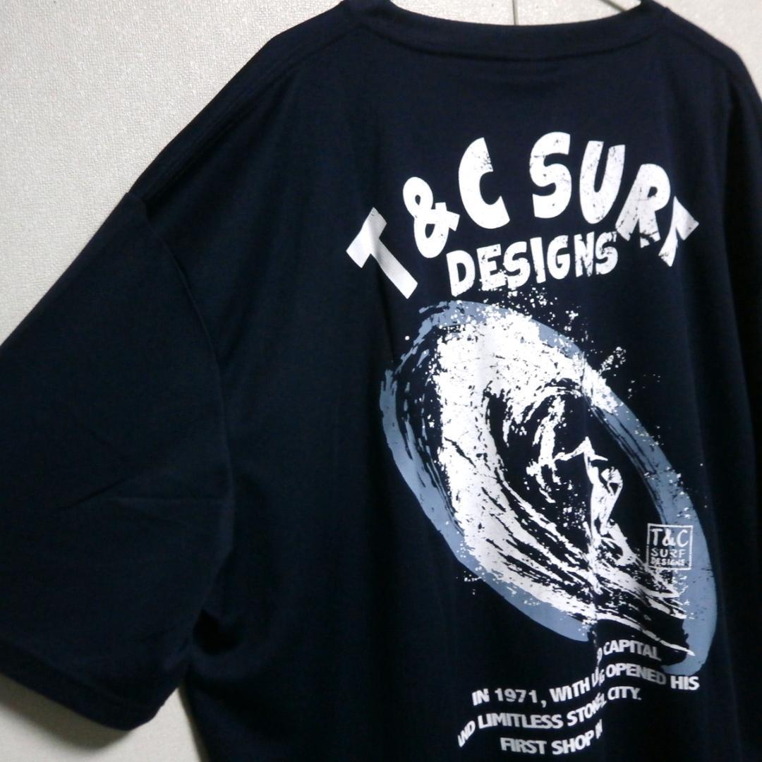 T&Cタウカン新品5L紺tシャツ吸水速乾メンズ大きいサイズ5Lタウン&カントリー ネイビー ドライ メッシュ 新作 サーフィン