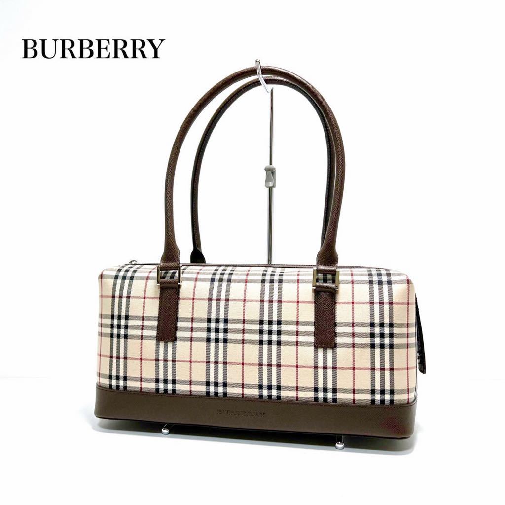 ☆極美品☆ BURBERRY バーバリー ハンドバッグ ノバチェック柄 www