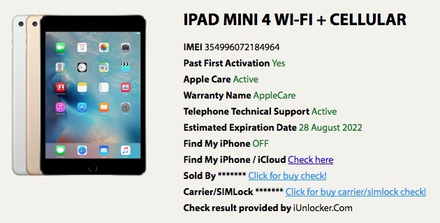 SIM フリー 未使用新品 ☆ iPad mini 4 128GB グレイ SIM Free Apple
