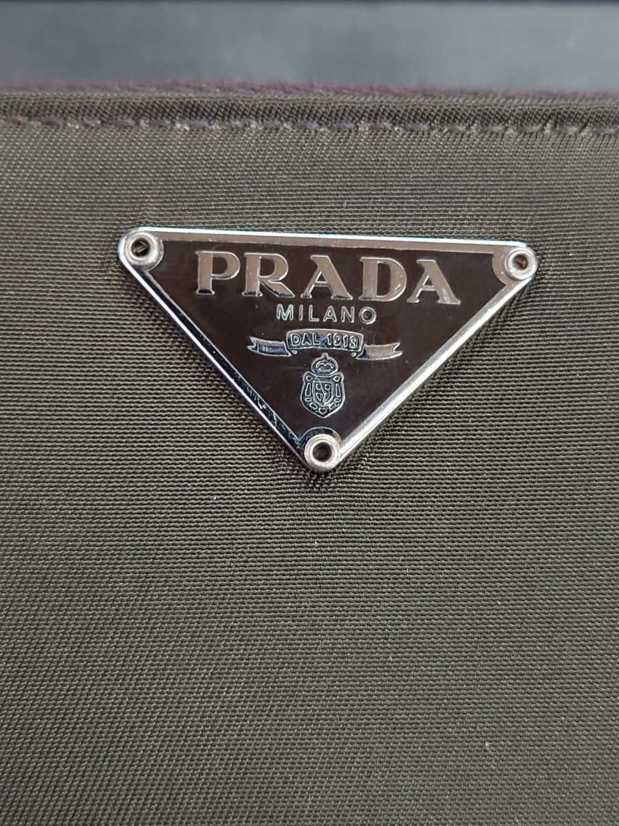 ☆未使用☆　PRADA ナイロン ラウンドファスナー長財布 1M0848　TESSUTO EBANO_画像3