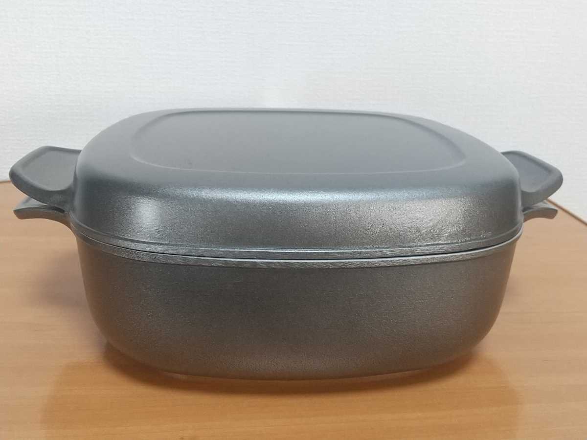 東新プレス工業 味わい鍋 角型 24cm 容量3 5L EVERWARE 無水鍋 東新プレス工業 味わい鍋 角型 24cm 容量3 5L EVERWARE 無水鍋