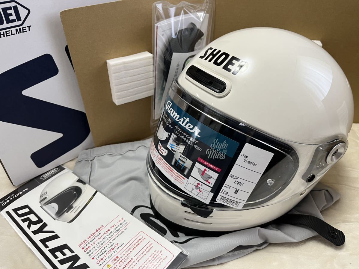 SHOEI GLAMSTER オフホワイト Mサイズ 新品未使用 グラムスター