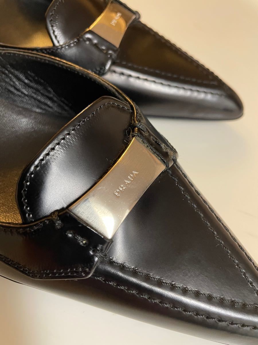 美品!プラダPRADA ミュール ブラック・サイズ35 | contifarma.pe