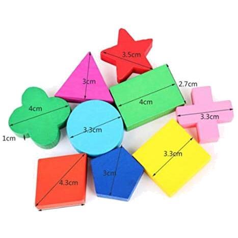 パズル3種類セット phalatina パズル 型はめ 認知 知性 想像 創造力 積み木 形合わせ 木のおもちゃ 色彩感覚 幼児 知育 玩具 正方形_画像5