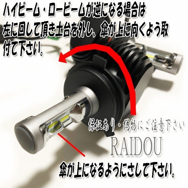 R1 H17.11-H22.3 RJ1・2 ヘッドライト6500ｋ LED ファンレス ハロゲン車専用:SUBARU専用_画像5