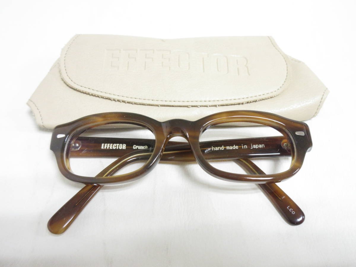 9782◇EFFECTOR エフェクター Crunch 眼鏡/メガネ hand Made in japan