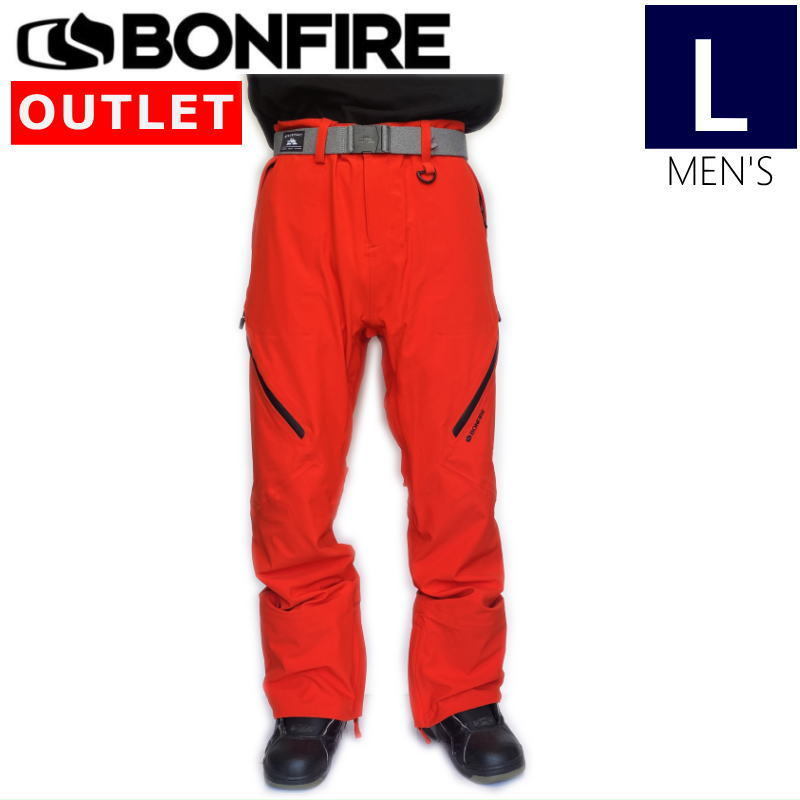 【OUTLET】 BONFIRE RANGER STRETCH NEOSHELL PNT カラー:RED Lサイズ メンズ スノーボード スキー ウェア パンツ PANT アウトレット