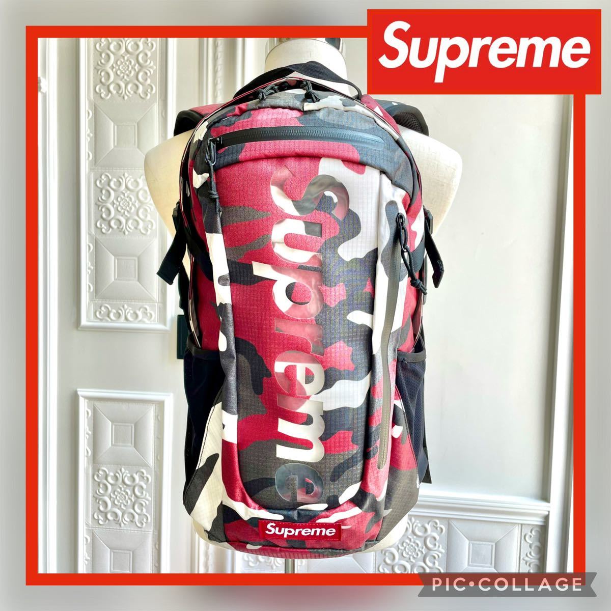 新しい <<美品>> Supreme backpack バックパック リュック