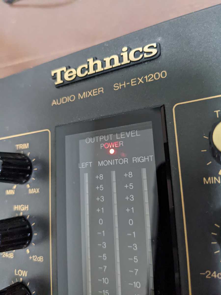 パナソニック Technics テクニクス DJミキサー【SH-EX1200】 箱・説明書・電源コード有_画像7