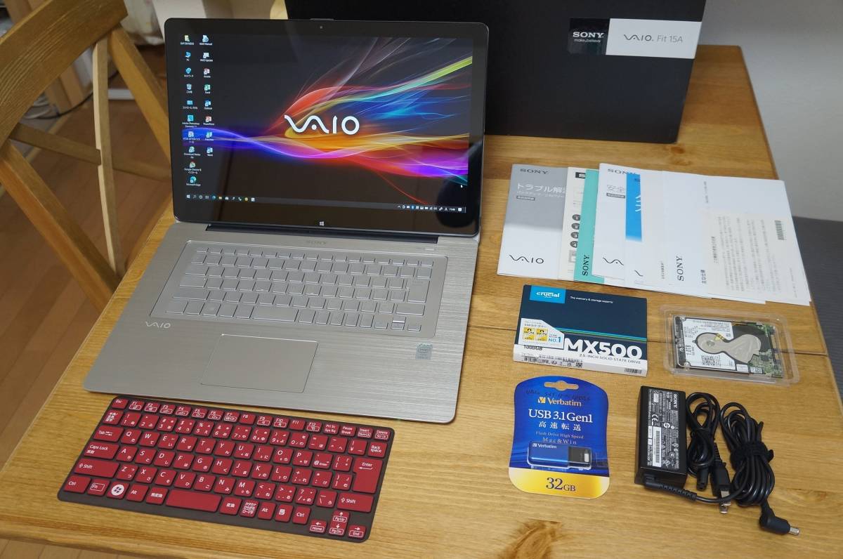 VAIO Fit 15A SVF15N18DJS Windows10 Core i7 16GB 新品SSD1TB+HDD1TB