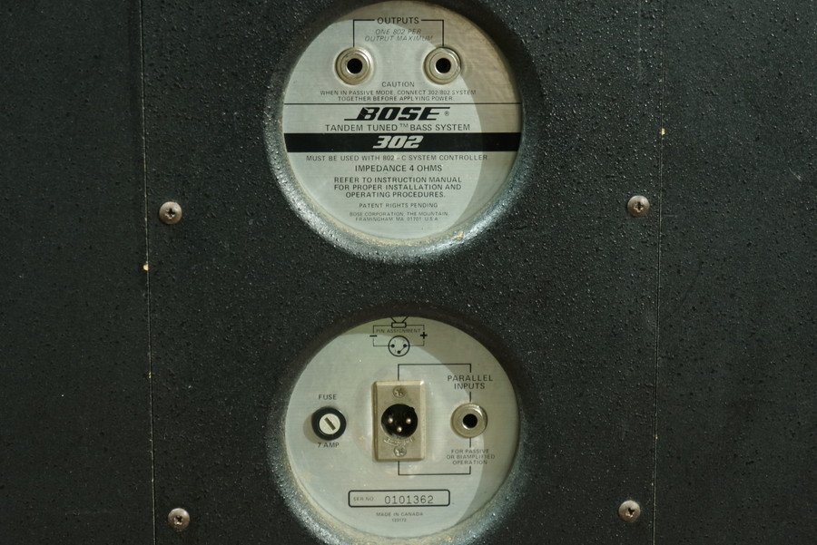 Yahoo!オークション - 【全国配送】BOSE 302 TANDEM TUNED BASS Yahoo!オークション - 【全国配送】BOSE 302 TANDEM TUNED BASS
