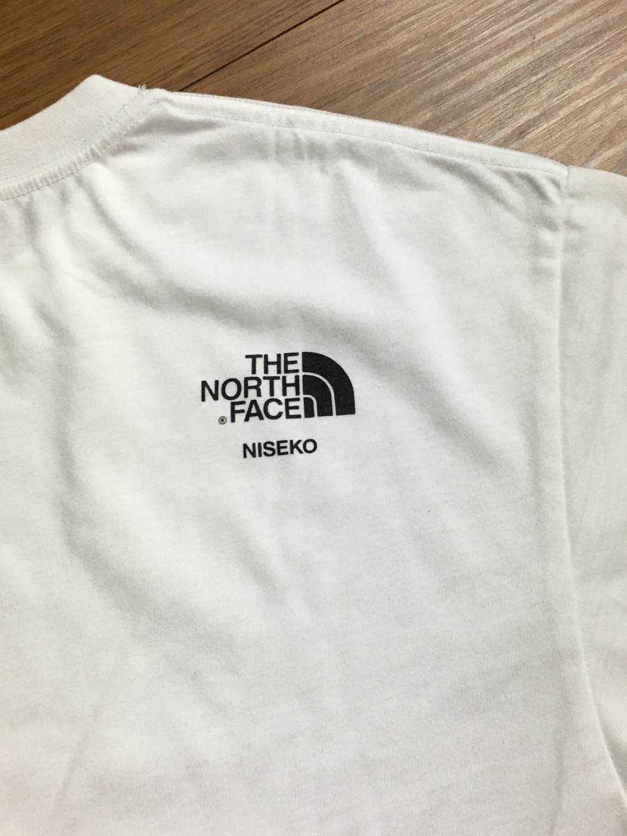 新品国内正規 新品国内正規 THE NORTH FACE ノースフェイス半袖TシャツニセコTEE 限定完売希少 ニセコNISEKO ホワイト _画像6