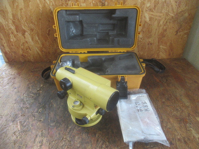 6】オートレベル トプコン TOPCON TS-3C チルチングレベル 測量 6】オートレベル トプコン TOPCON TS-3C チルチングレベル 測量