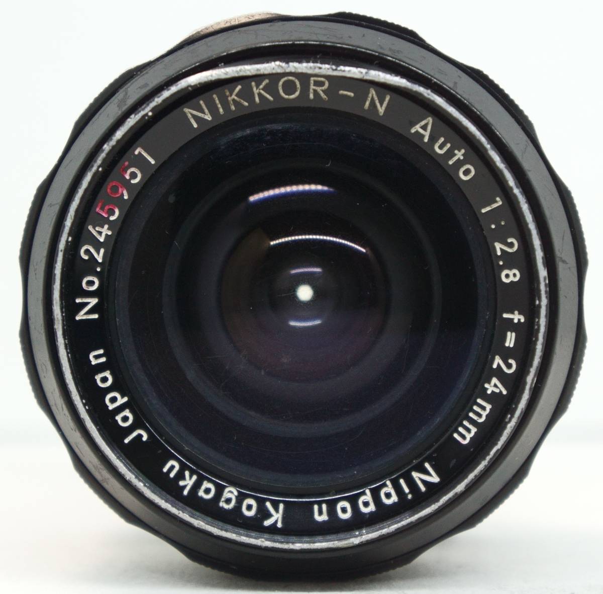 ~実写確認済~ ☆人気の広角単焦点レンズ☆　ニコン１眼レフ用(Fマウント) Nippon Kogaku NIKKOR-N Auto f=24mm F2.8 (G0943)_画像8