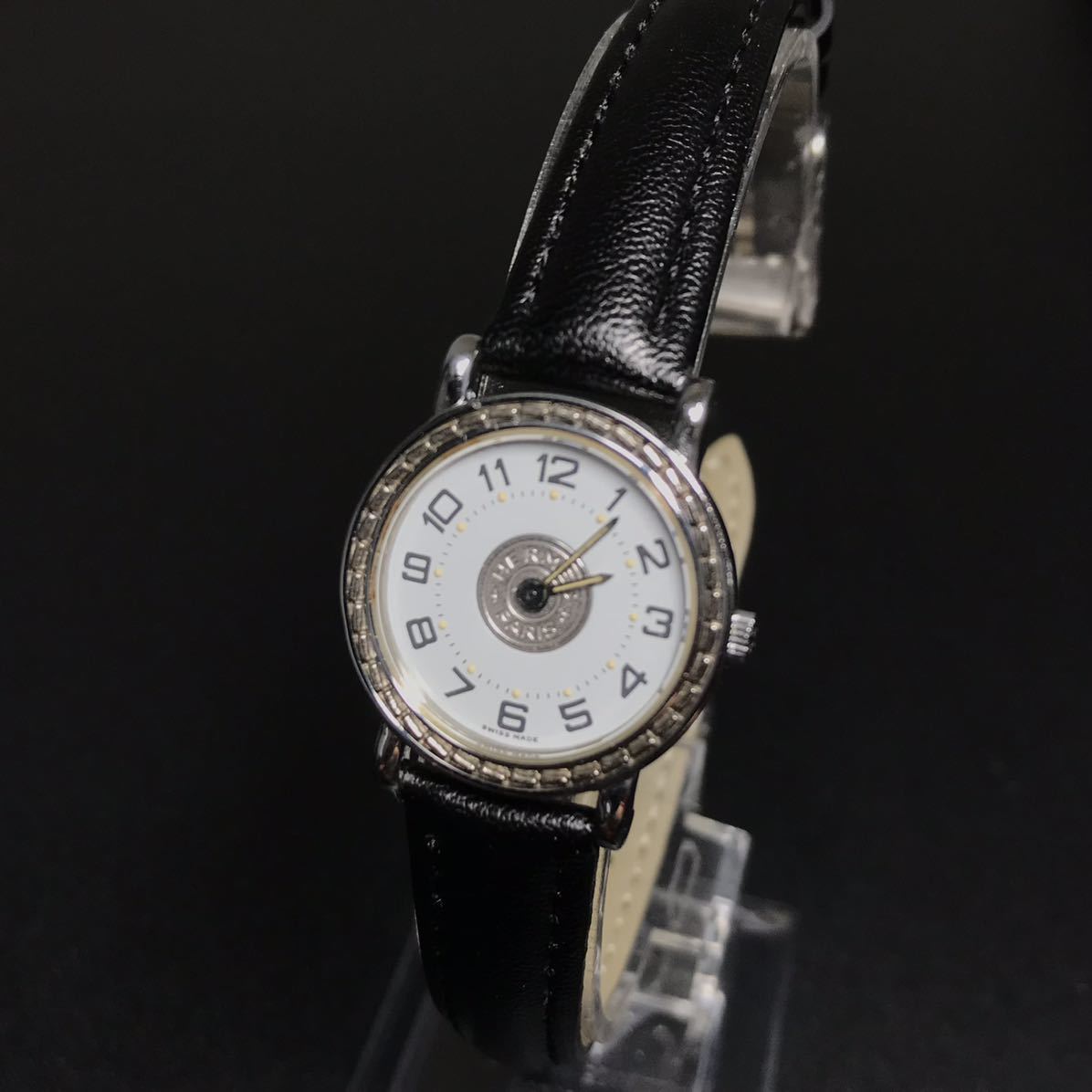可動品 確実正規品】 エルメス 腕時計 セリエ シルバー レディース H-
