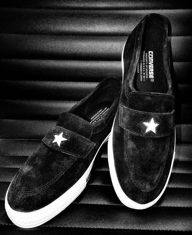 converse addict ONE STAR Loafer 25cm black NexusⅦコンバース