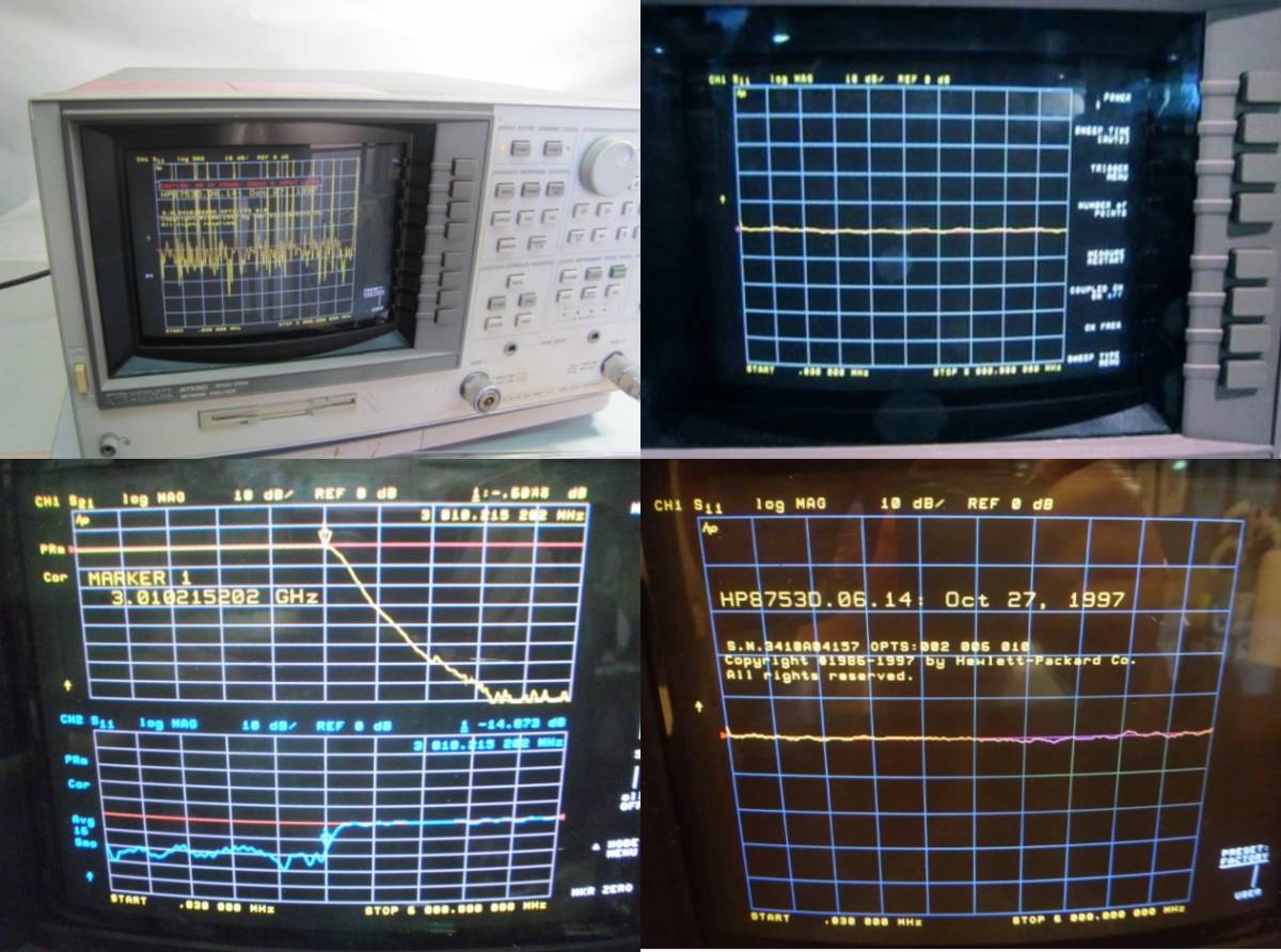 美品 HP Agilent　8753D AV47382 ネットワークアナライザー J718 30kHz-6GHz t N5230C E5071C E8362B 8722ES 校正　 　Keysight_多彩な機能・性能で他機種を寄せ付けない