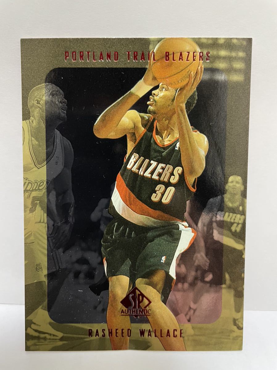NBAカード　ラシード・ウォーレス　RASHEED WALLACE SP AUTHENTIC UPPER DECK 1998 【ブレイザーズ時代】