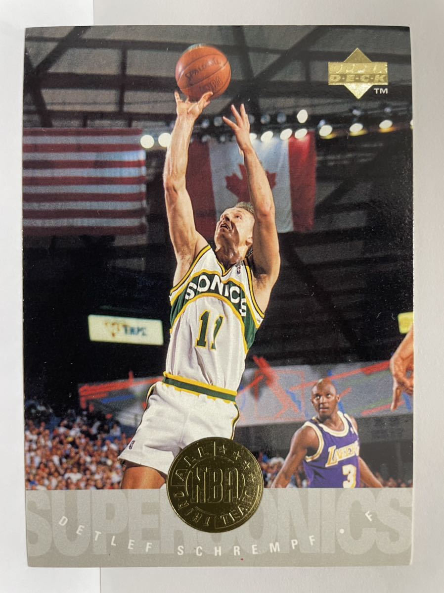 NBAカード　デトレフ・シュレンプ　DETLEF SCHREMPF ALL NBA THIRD TEAM UPPER DECK 1995【ソニックス時代】