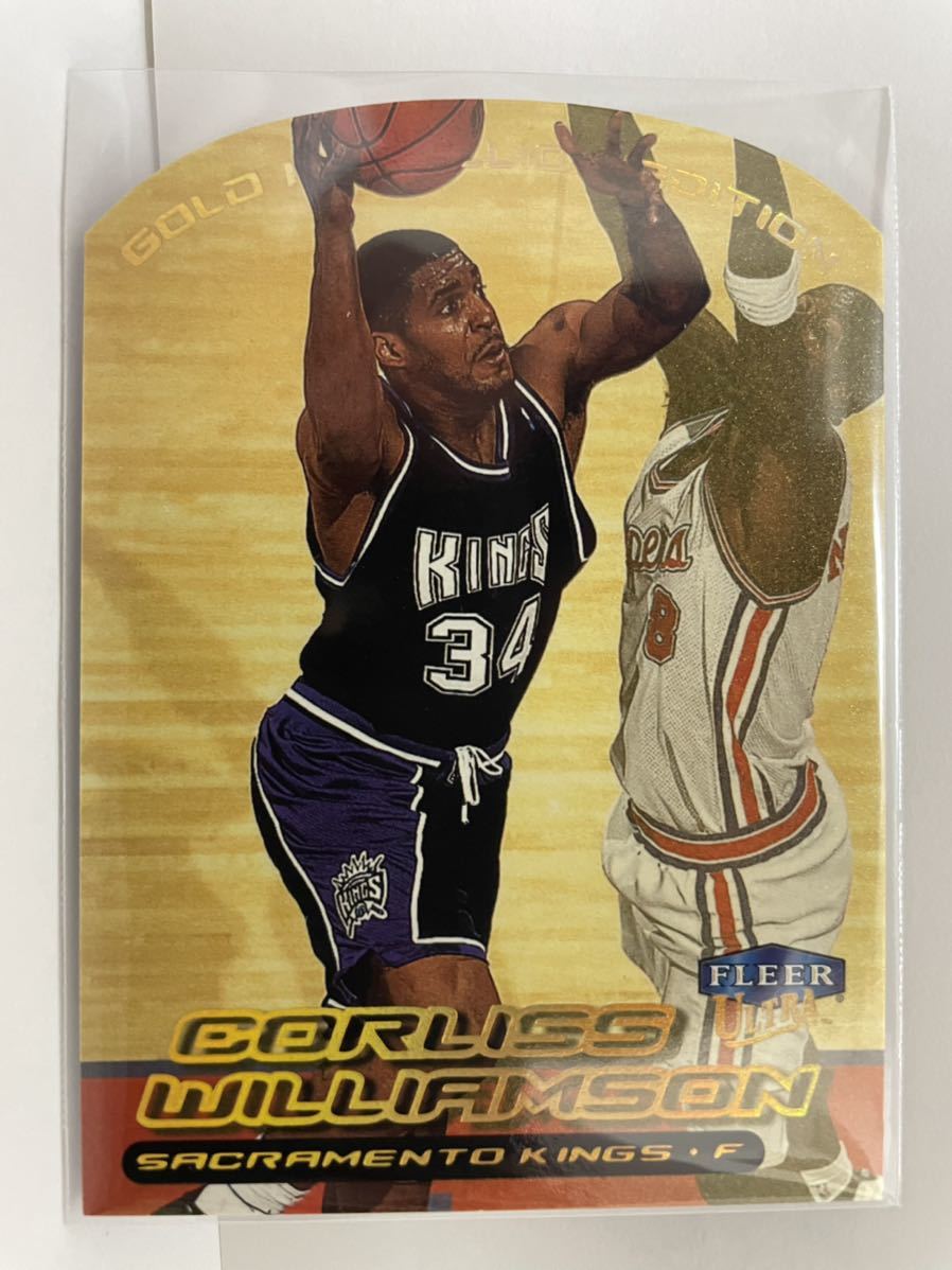 NBAカード　コーリス・ウィリアムソン　CORLISS WILLIAMSON FLEER ULTRA ‘99-00 GOLD MEDALLION EDITION 【キングス時代】_画像2