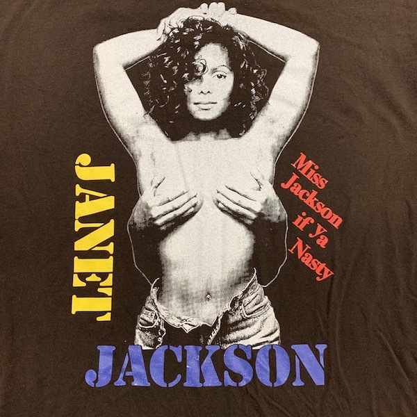 JANET JACKSON Tシャツ ヴィンテージ RAPTEES ジャネットジャクソン ノーティーバイネイチャー ツアーT ロックT バンドT_画像2