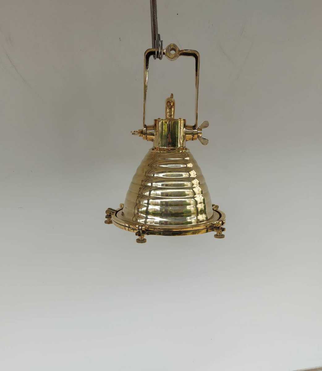 ライト＜真鍮製ランプ＞アンティーク調Hanging lamp 吊り下げランプ